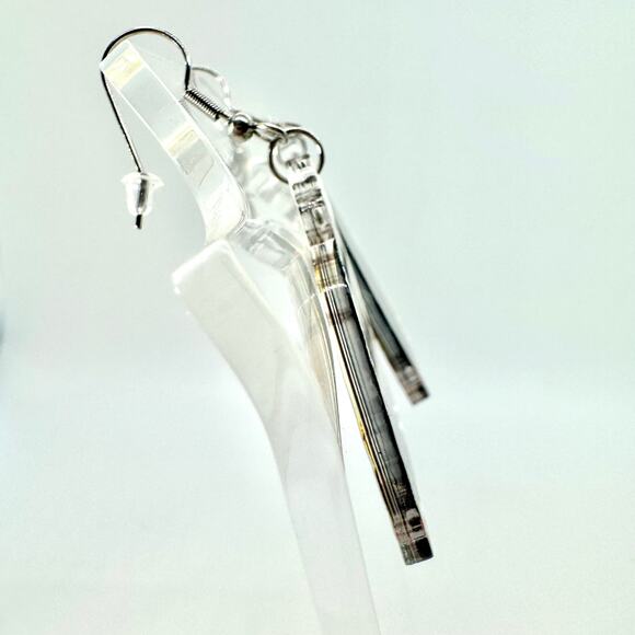 Murder Trash Earrings - Halloween Earrings - Funny Earrings - Attitude Accessory - Picture 4 of 9